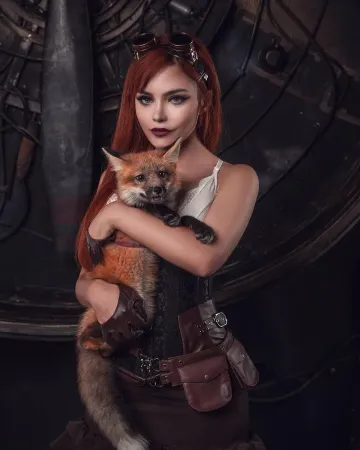 Kalinka Fox Nude Steampunk Cosplay Patreon Set Leaked - Image 6