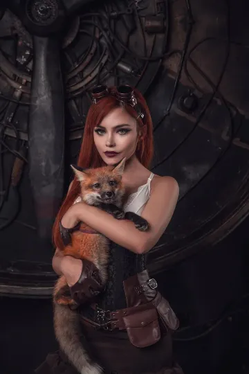 Kalinka Fox Nude Steampunk Cosplay Patreon Set Leaked - Image 2