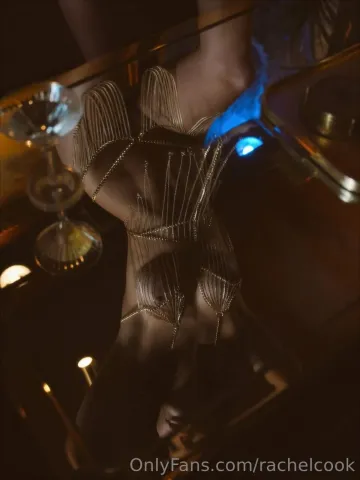 Rachel Cook Nude Chain Lingerie Posing Set Leaked - Image 32