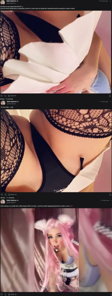 Belle Delphine Nude Pink Hair Bunny Onlyfans Set Leaked - Image 9