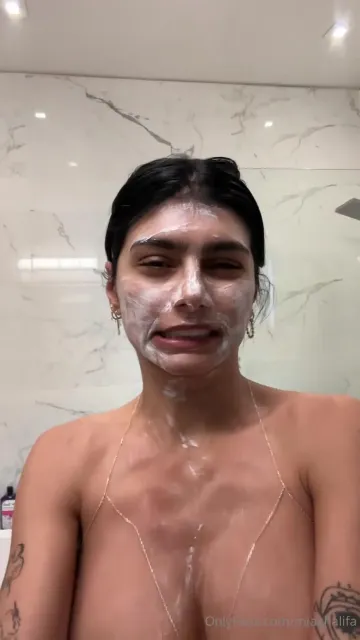 Mia Khalifa Nude Shower Prep Part 2 OnlyFans Video Leaked - Image 3