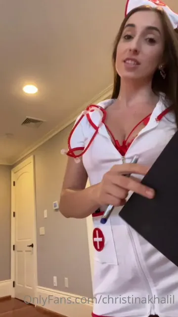 Christina Khalil Naughty Nurse PPV Onlyfans Video Leaked - Image 17