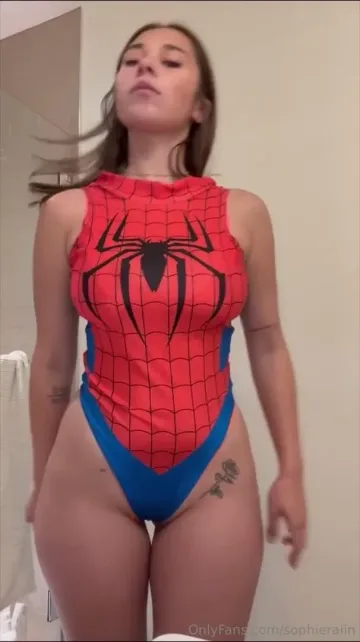 Sophie Rain Spider-Girl Cosplay OnlyFans Video Leaked - Image 13