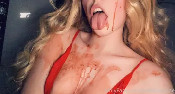 Belle Delphine Nude Red Slingshot Bikini Onlyfans Set Leaked - Image 63