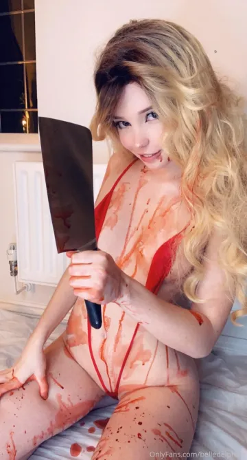 Belle Delphine Nude Red Slingshot Bikini Onlyfans Set Leaked - Image 40