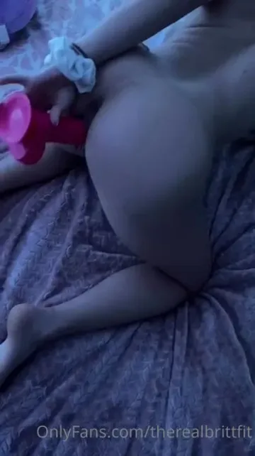 Therealbrittfit 10 Inch Dildo Blowjob Onlyfans Video Leaked - Image 2