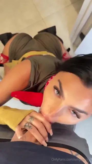 Emily Rinaudo POV Role Play Blowjob OnlyFans Video Leaked - Image 4