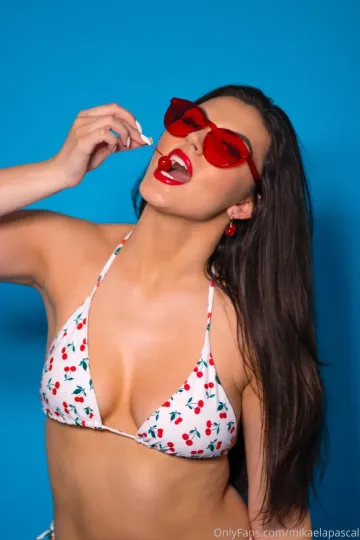Mikaela Pascal Cherry Bikini Onlyfans Set Leaked - Image 7