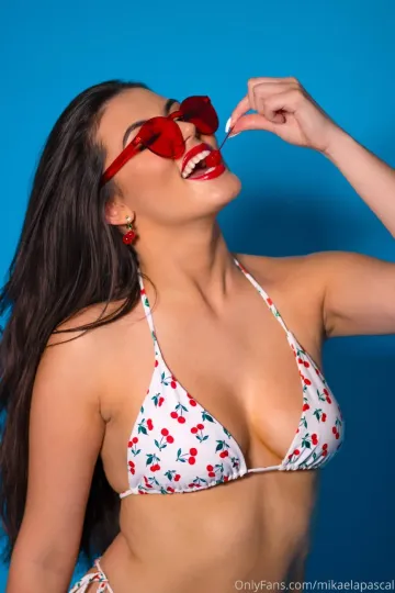 Mikaela Pascal Cherry Bikini Onlyfans Set Leaked - Image 10